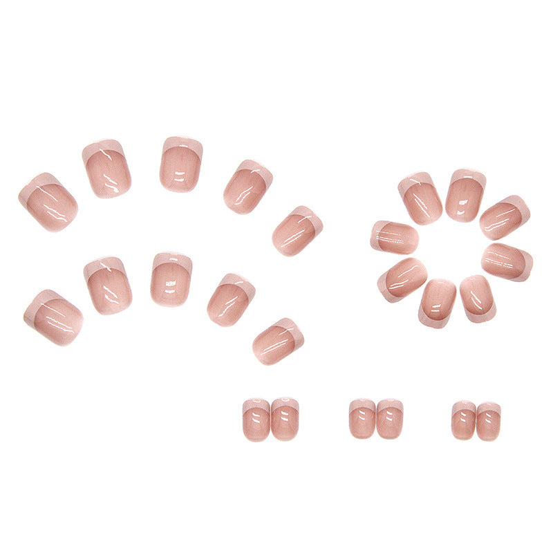 Classic French Tip Press-On Nail Set Stornfield