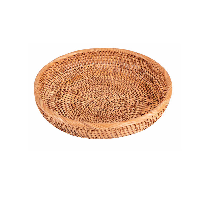 Round Decorative Woven Serving Tray Stornfield