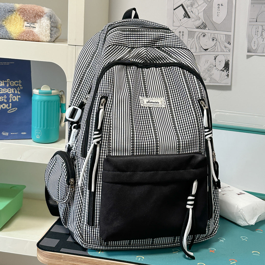 Multi-Functional Striped Backpack Stornfield
