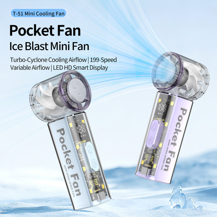 Unisex Pocket-Sized High-Speed Cooling Fan Stornfield