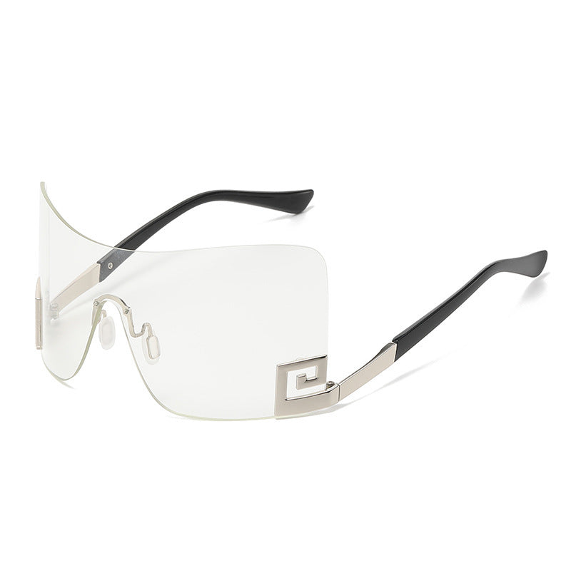 Women's Oversized Shield Sunglasses with Extravagant Design Stornfield