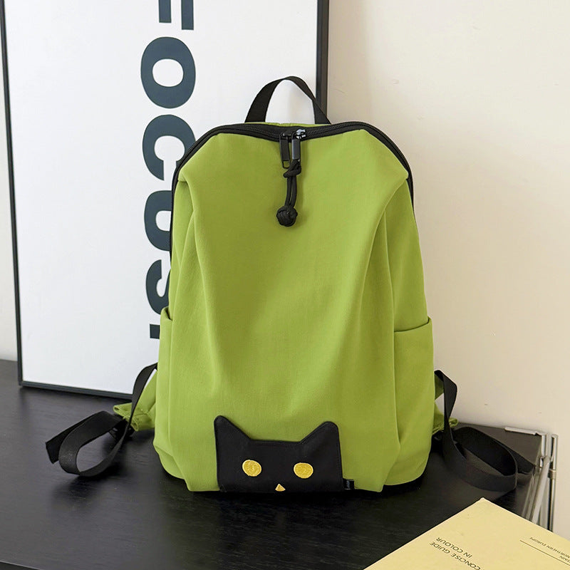 Playful Cat-Themed Casual Backpack Stornfield