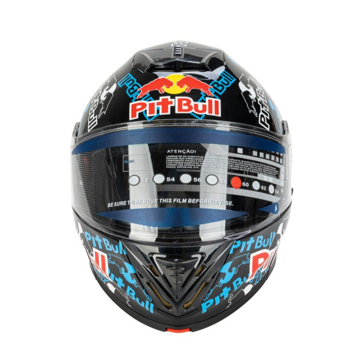 Full-Face Racing Helmet with Graphic Design Stornfield