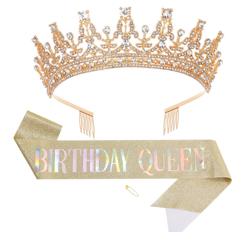 Women's Sparkling Crown and Sash Set Stornfield