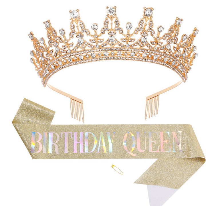 Women's Sparkling Crown and Sash Set Stornfield