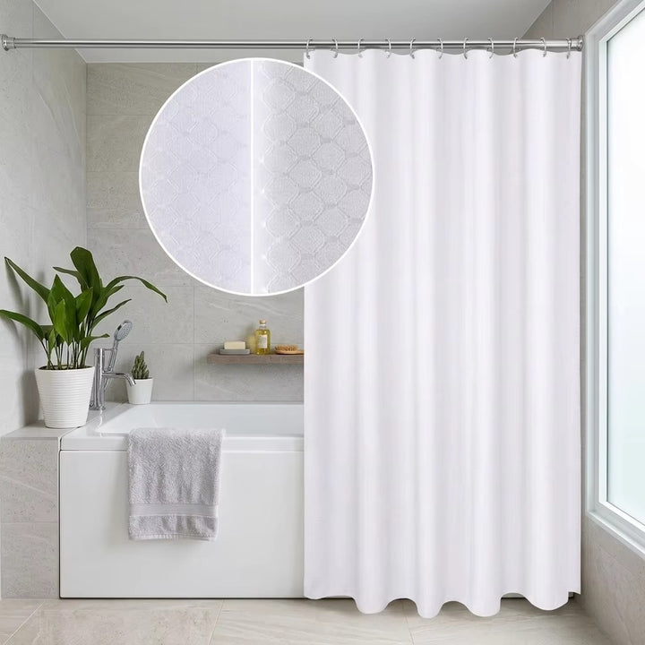 Textured Waterproof Shower Curtain Stornfield