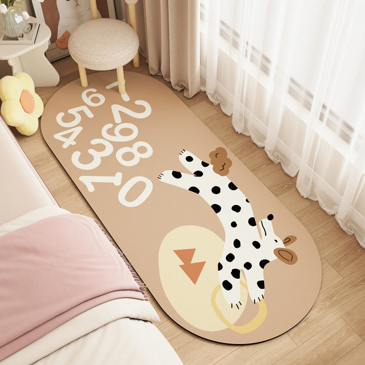 Cheerful Cartoon-Themed Area Rug
