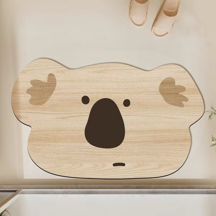 Bear-Shaped Soft Bath Mat