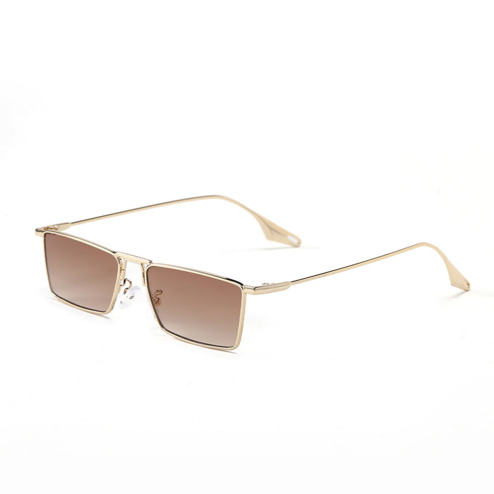 Women's elegant square sunglasses with narrow metal frame and UV protection Stornfield