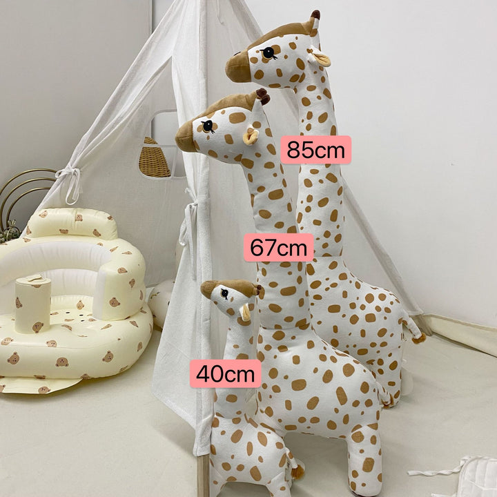 Handmade Linen Bunny Doll with Checked Cotton Dress
