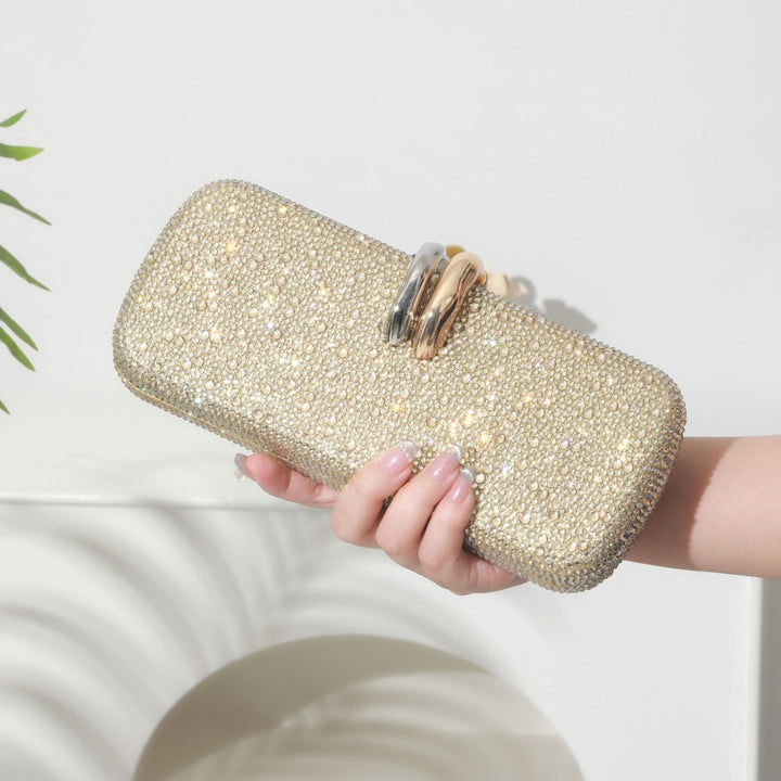 Striking Rhinestone-Studded Evening Clutch