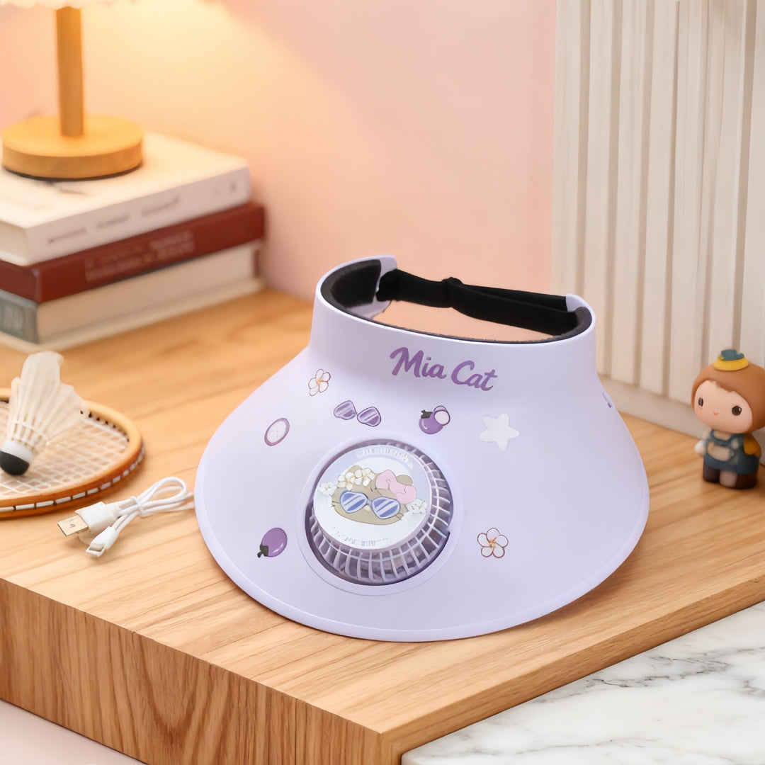 Ladies Comfortable Table Fan with Playful Design Stornfield