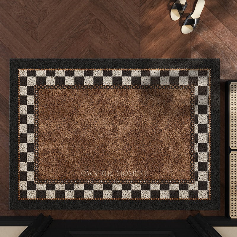 Checkerboard Design Indoor Mat for Home