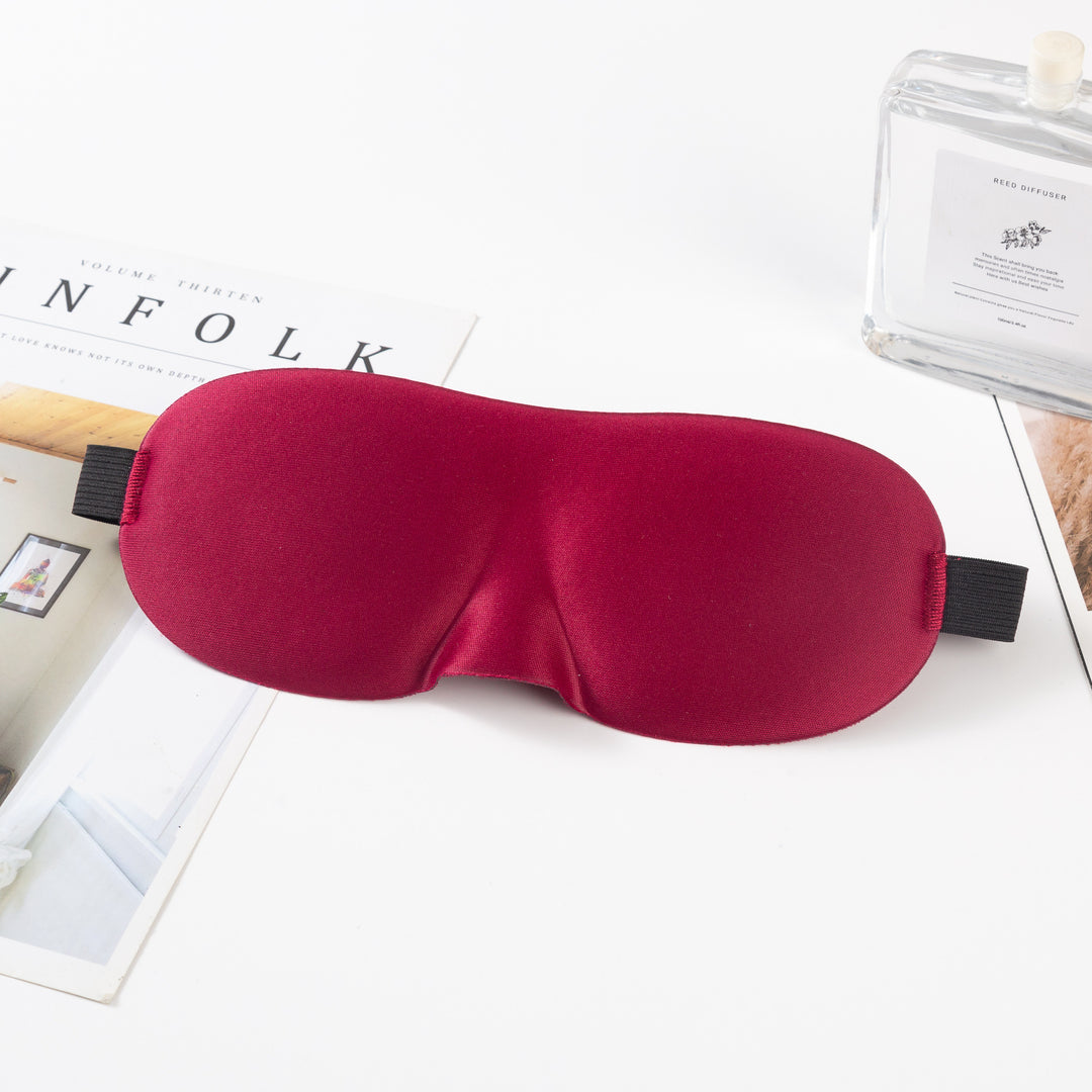 Unisex nan anatomically shaped sleep mask with formed eye sockets, lightweight foam core, and elastic comfort band Stornfield