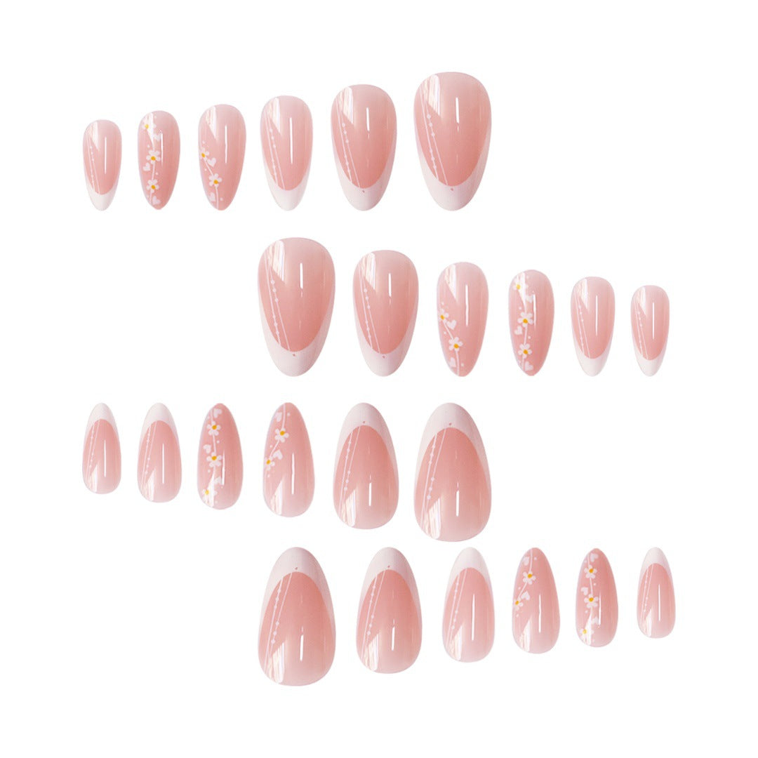Artistic Floral Gradient Press-On Nail Set Stornfield