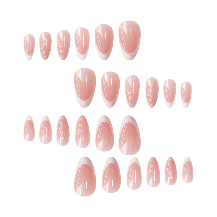 Artistic Floral Gradient Press-On Nail Set Stornfield