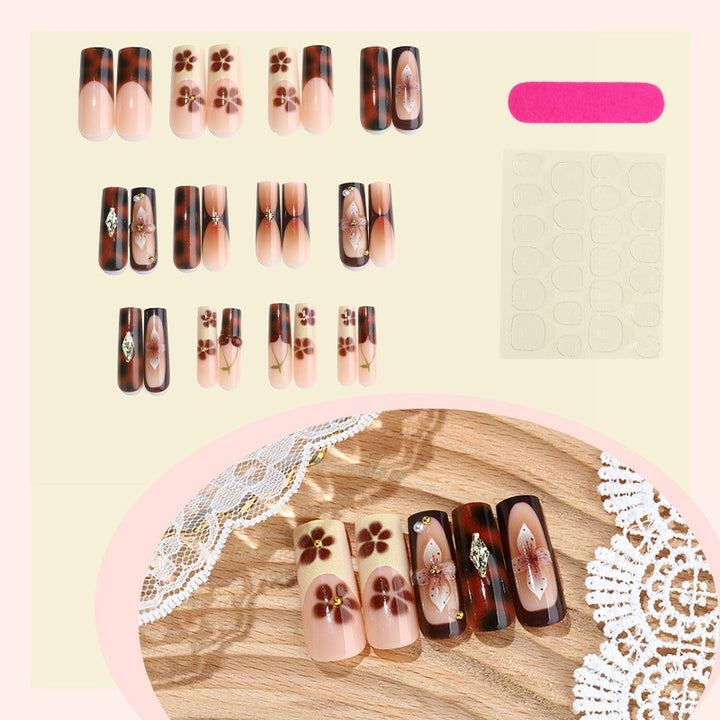 Artificial Nail Art with floral and glamorous design Stornfield