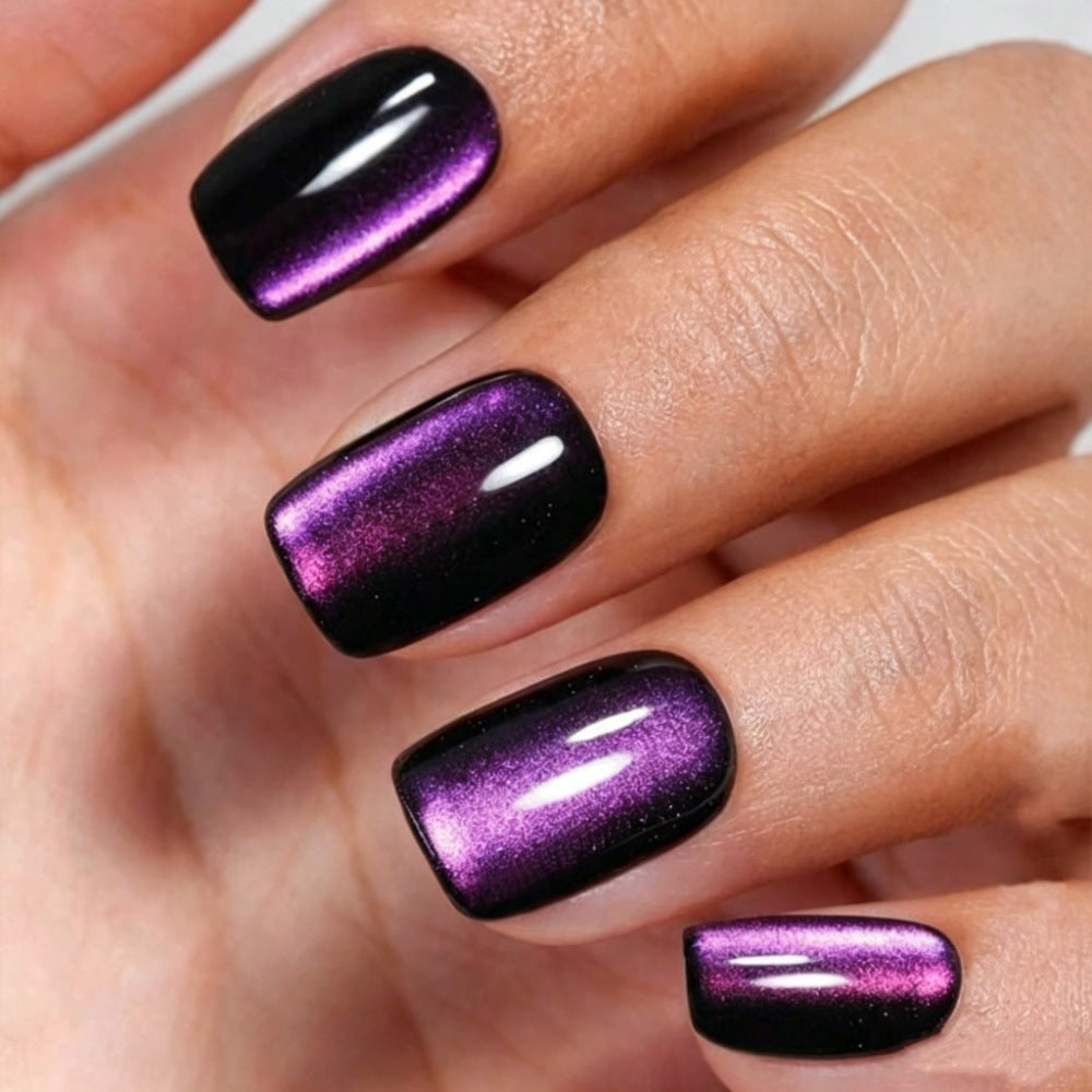 Iridescent Mirror Press-On Nails Stornfield