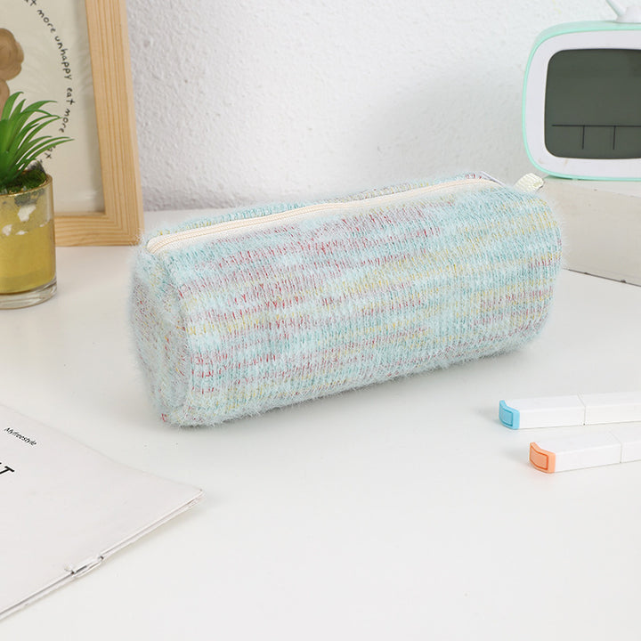 Cozy Multi-Color Zippered Pencil Case