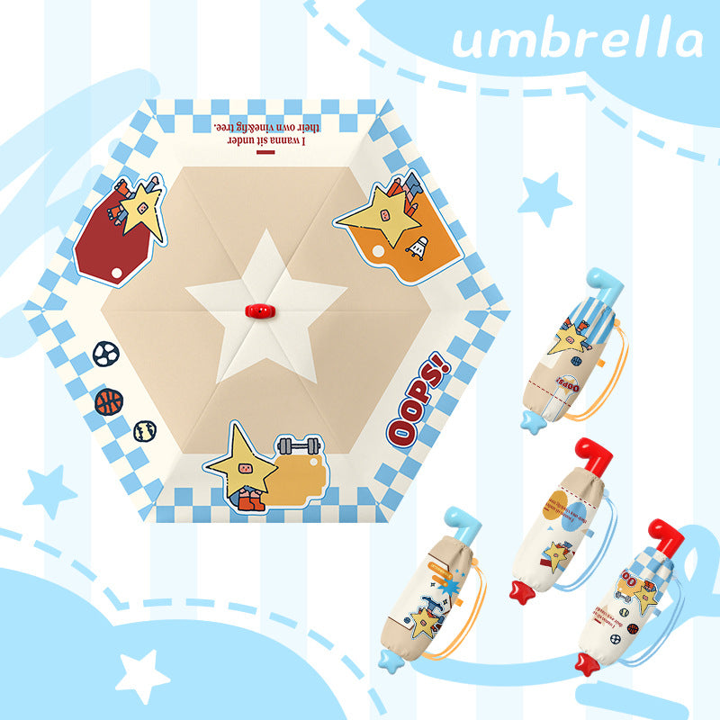 Women's creative and playful folding umbrella with sporty design Stornfield