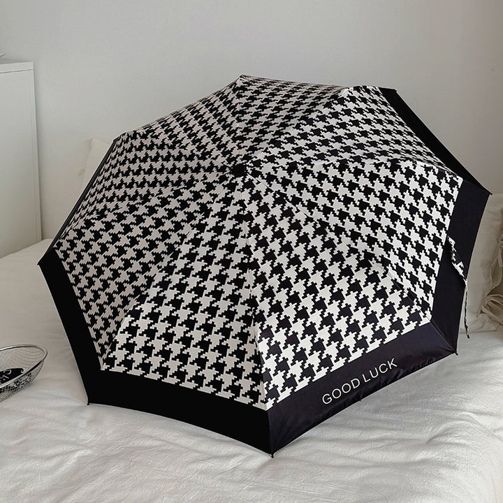 Women Folding Umbrella with Modern Wave Pattern Stornfield