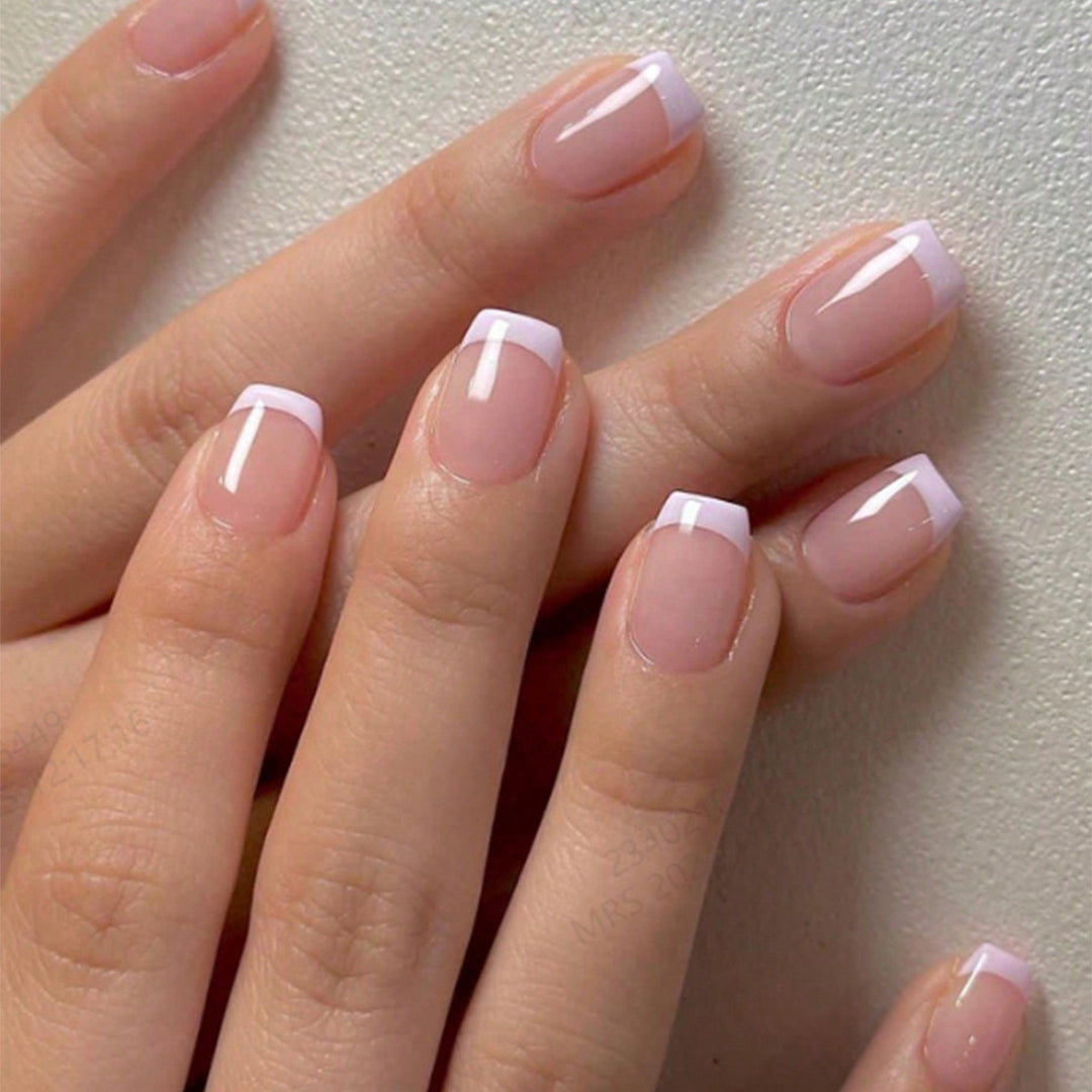 Elegant French Tip Nail Extensions Stornfield