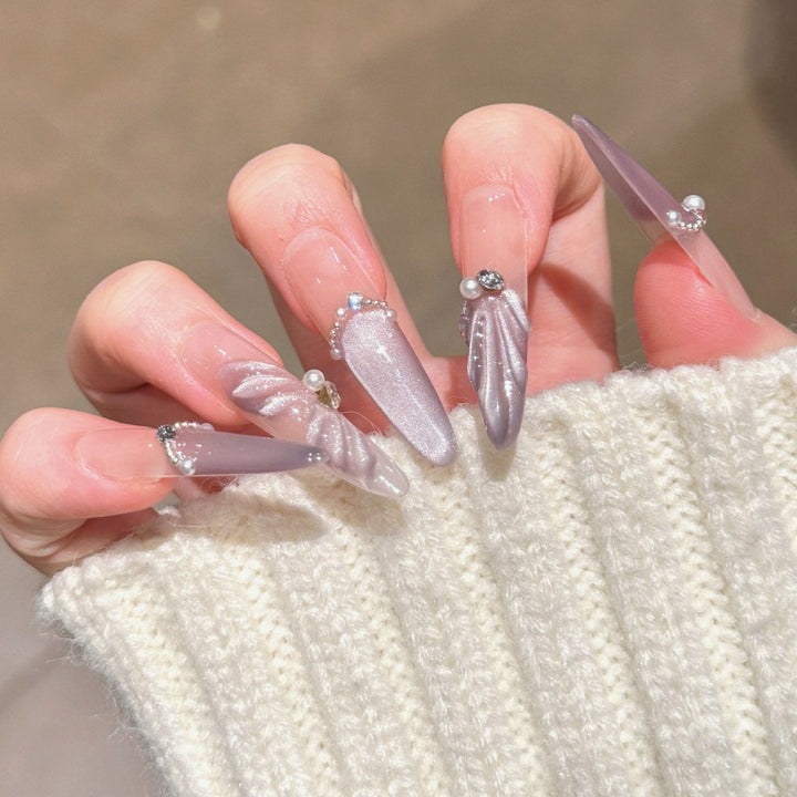 Glamorous Press-On Nail Art Set Stornfield