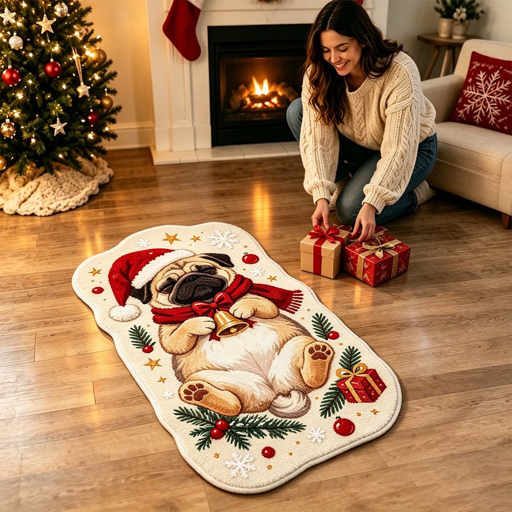 Cat-Themed Holiday Area Rug