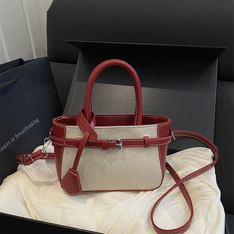 Compact Structured Crossbody Handbag