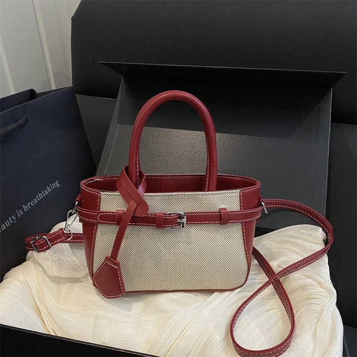 Compact Structured Crossbody Handbag