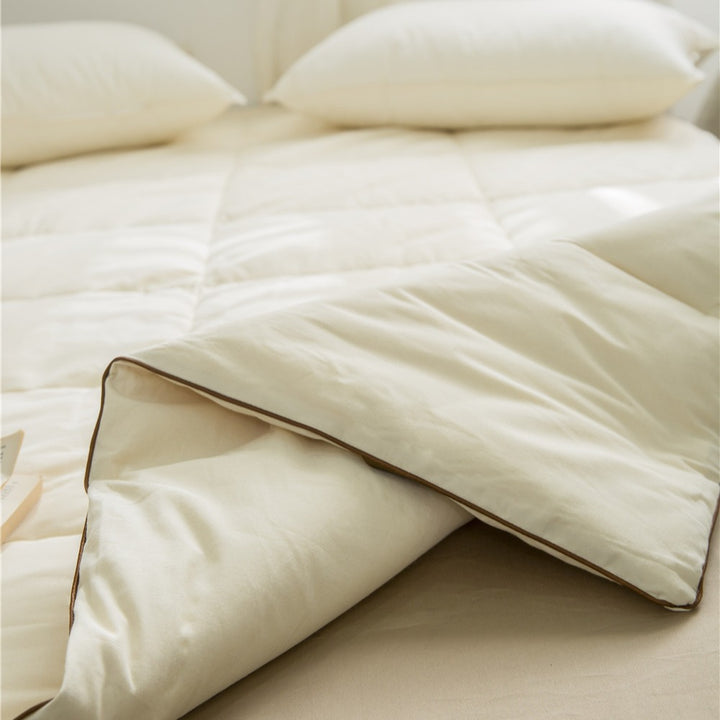 Quilted Bamboo-Blend Hypoallergenic Mattress Topper with Deep-Fit Elastic Straps
