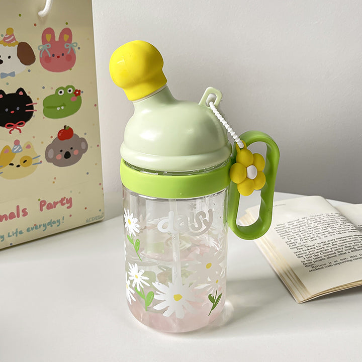 Women's practical and decorative drinking bottle with silicone lid Stornfield