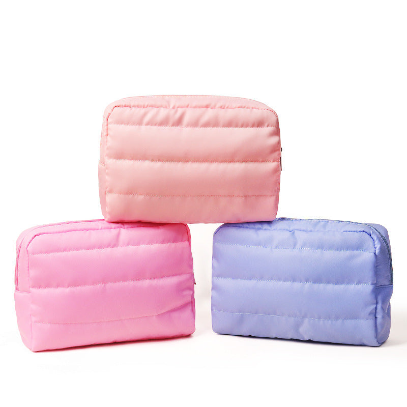 Quilted Travel Toiletry Pouch