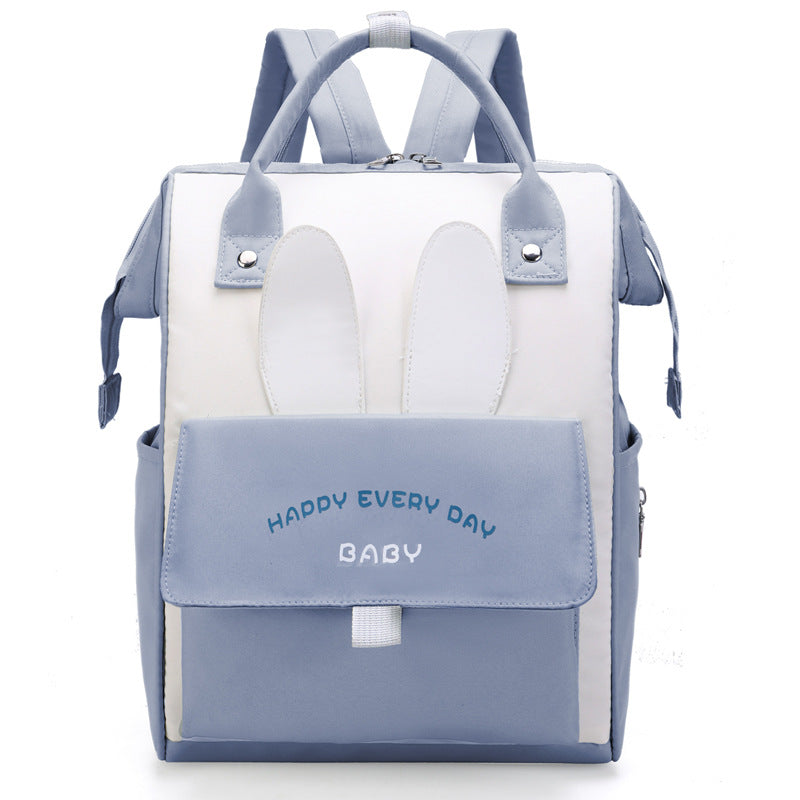 Playful Bunny-Themed Diaper Backpack Stornfield