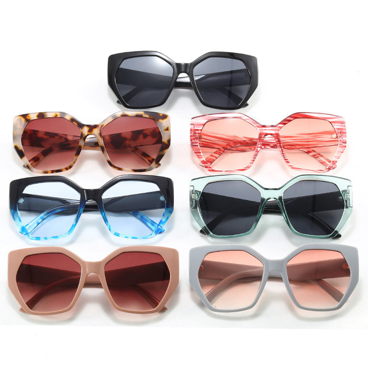 Women oversized geometric sunglasses Stornfield