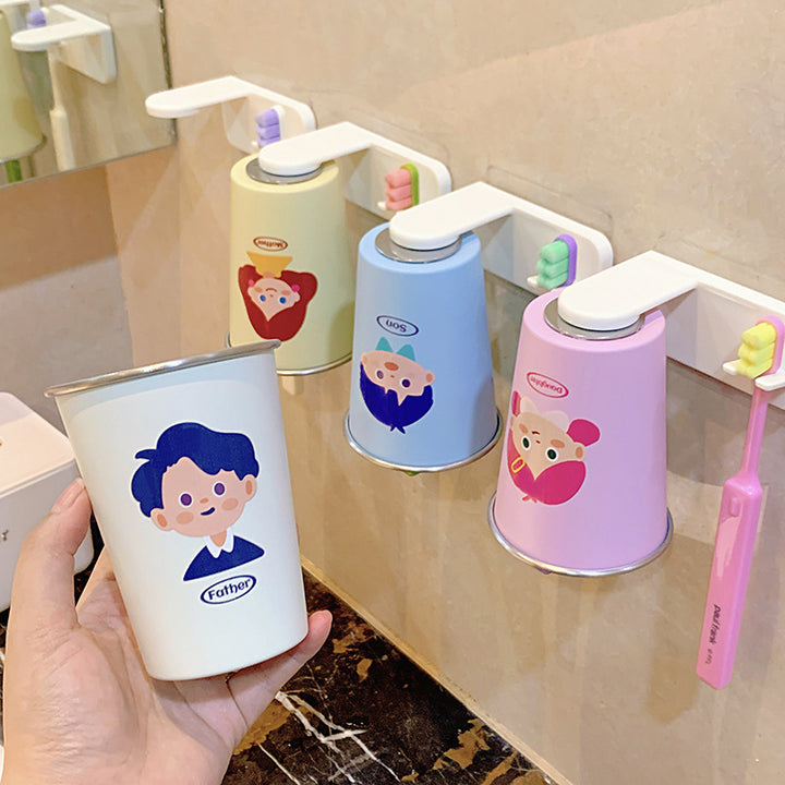 Wall-mounted toothbrush holder with playful design Stornfield