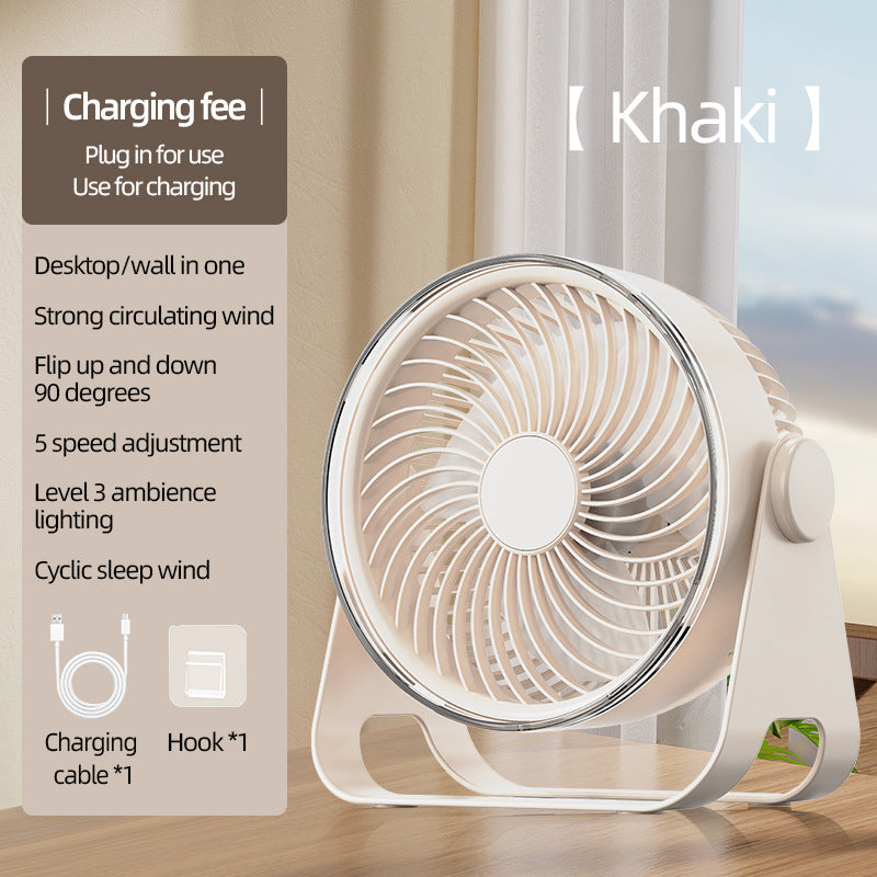 Unisex Versatile Desk and Wall Fan with Adjustable Speed Stornfield