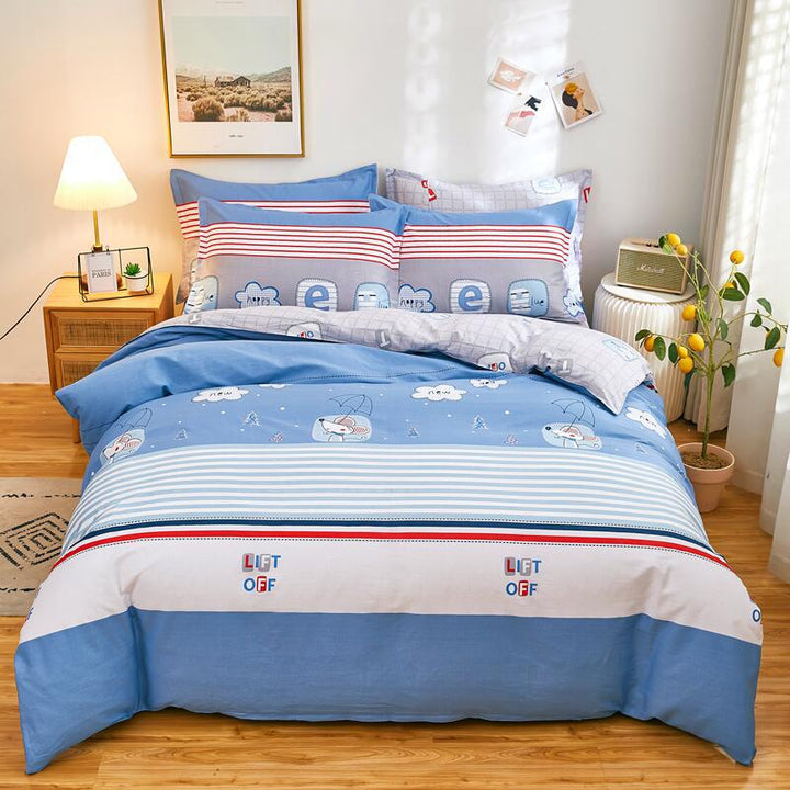 Cozy Heart Pattern Bedding Set
