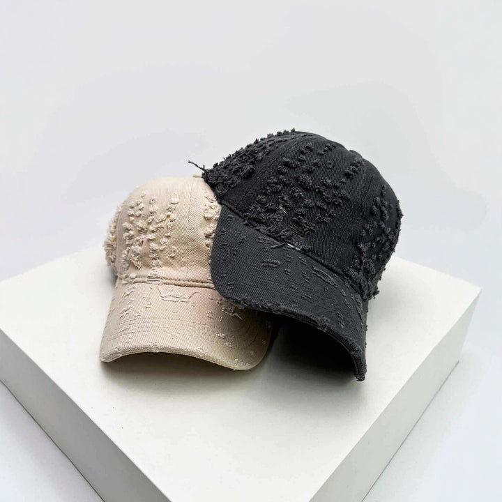 Women's Distressed Textured Baseball Cap Stornfield