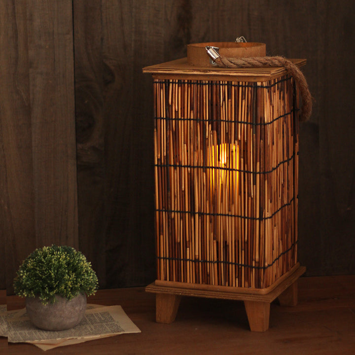 Handcrafted lantern made of natural material Stornfield
