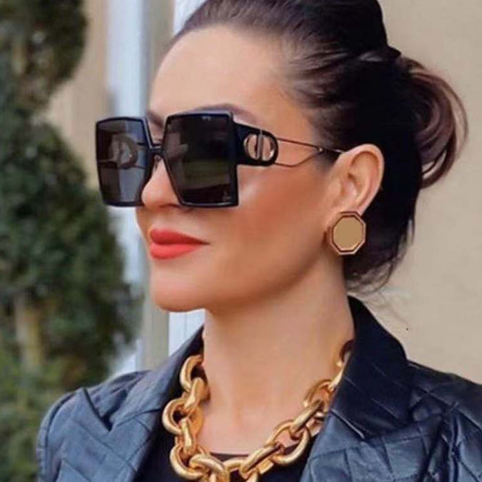 Women's square sunglasses with luxurious frame Stornfield