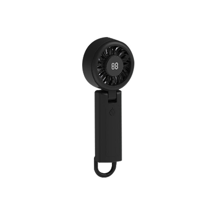 Women portable hand fan with digital fan display Stornfield