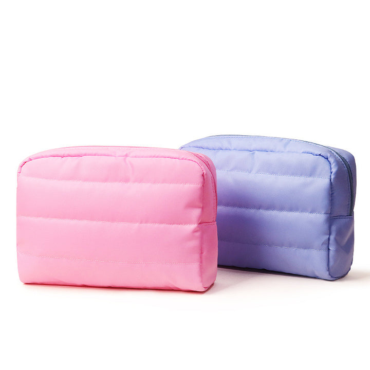 Quilted Travel Toiletry Pouch