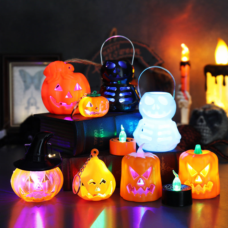 Halloween Pumpkin Glow Candle