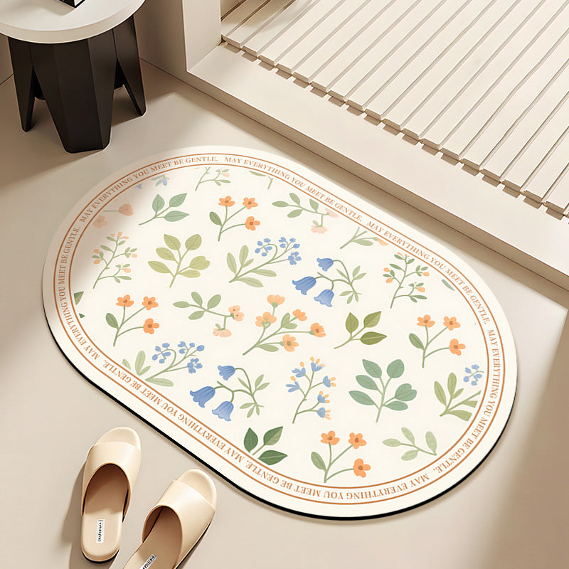 Floral Bath Mat