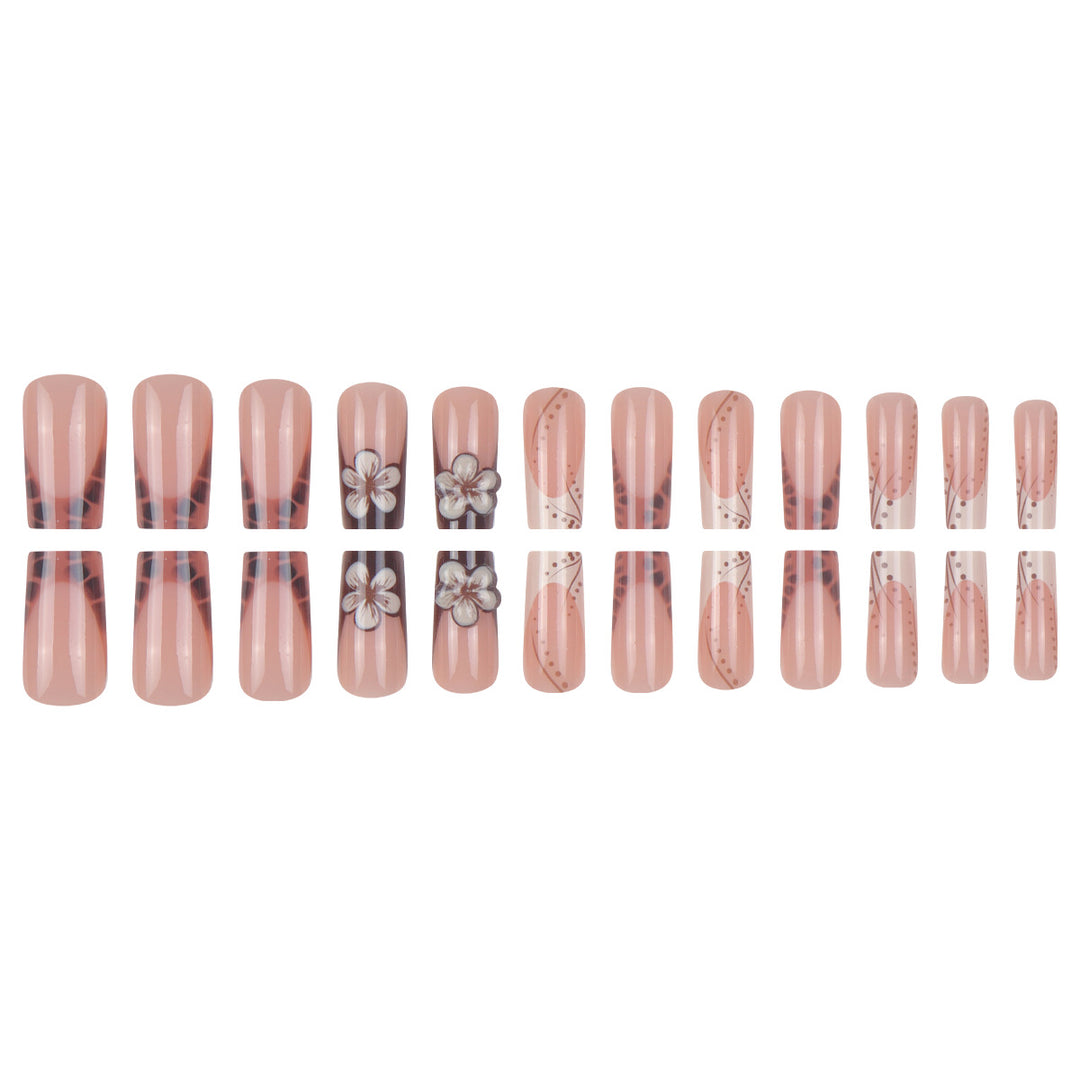 Floral Design Press-On Nails Stornfield