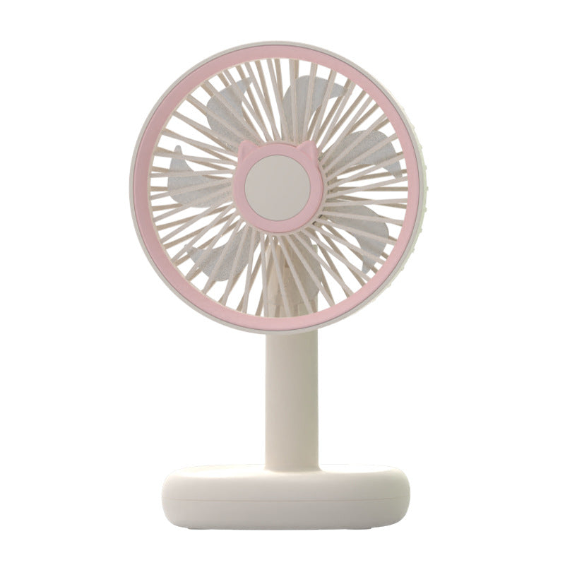 Women's Portable Mini Fan with Cute Cat Design Stornfield