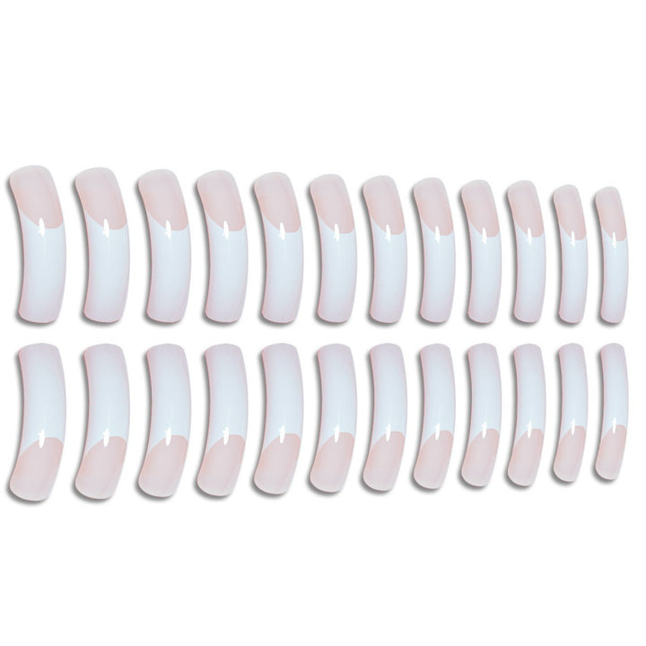 Elegant French Tip Acrylic Nail Extensions Stornfield
