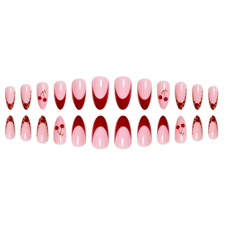 Artistic Cherry Nail Design Extensions Stornfield