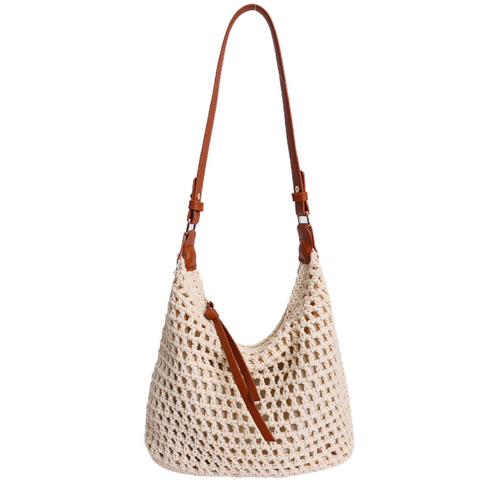 Trendy Mesh Bag with Leather Accents Stornfield